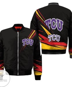 NCAA TCU Horned Frogs Black Bomber Jacket