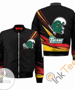 NCAA Tulane Green Wave Black Apparel Bomber Jacket