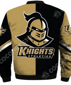 NCAA UCF Knights Black Gold Bomber Jacket V2