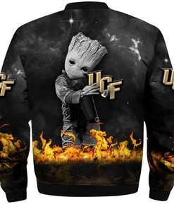 NCAA UCF Knights The Groot Black Bomber Jacket