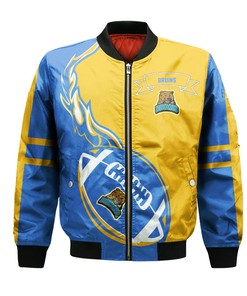 NCAA UCLA Bruins Blue Gold Bomber Jacket V3