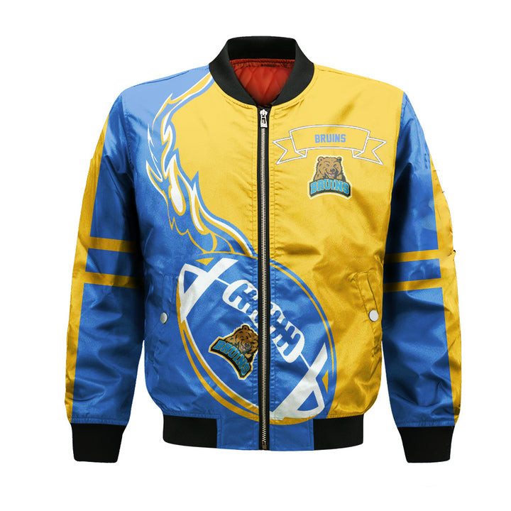 NCAA UCLA Bruins Blue Gold Bomber Jacket V3