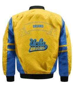 NCAA UCLA Bruins Blue Gold Bomber Jacket V3