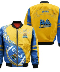 NCAA UCLA Bruins Blue Gold Bomber Jacket V3