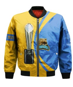 NCAA UCLA Bruins Custom Text Champions Bomber Jacket