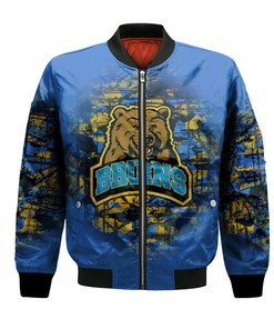 NCAA UCLA Bruins Custom Text Number Blue Bomber Jacket