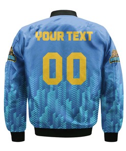 NCAA UCLA Bruins Custom Text Number Blue Bomber Jacket V2