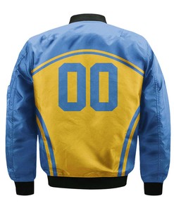 NCAA UCLA Bruins Custom Text Number Blue Gold Bomber Jacket V6
