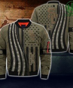 NCAA USC Trojans Camo Bomber Jacket