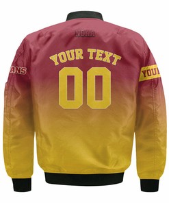 NCAA USC Trojans Custom Text Number Bomber Jacket