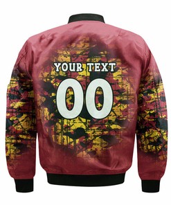 NCAA USC Trojans Custom Text Number Cardinal Bomber Jacket V2