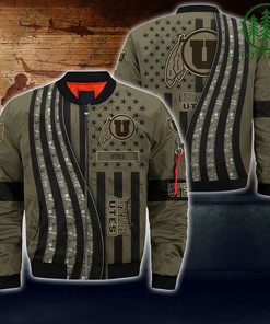 NCAA Utah Utes Camo For Fans Bomber Jacket