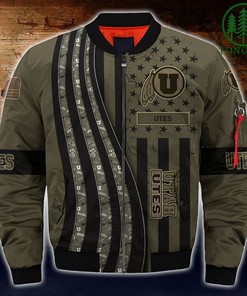 NCAA Utah Utes Camo For Fans Bomber Jacket