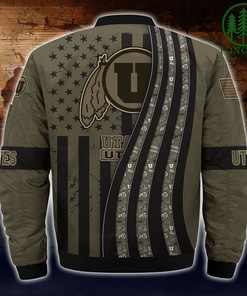 NCAA Utah Utes Camo For Fans Bomber Jacket