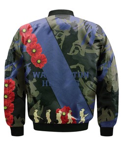 NCAA Washington Huskies Floopy Flowers Bomber Jacket