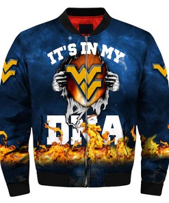 NCAA West Virginia Mountaineers Baby Groot Bomber Jacket V2