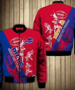 NFL Buffalo Bills Cartoon Athlete Ball Star Bomber Jacket