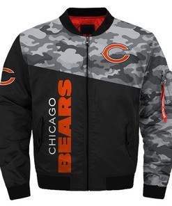 NFL Chicago Bears Camo Version Bomber Jacket
