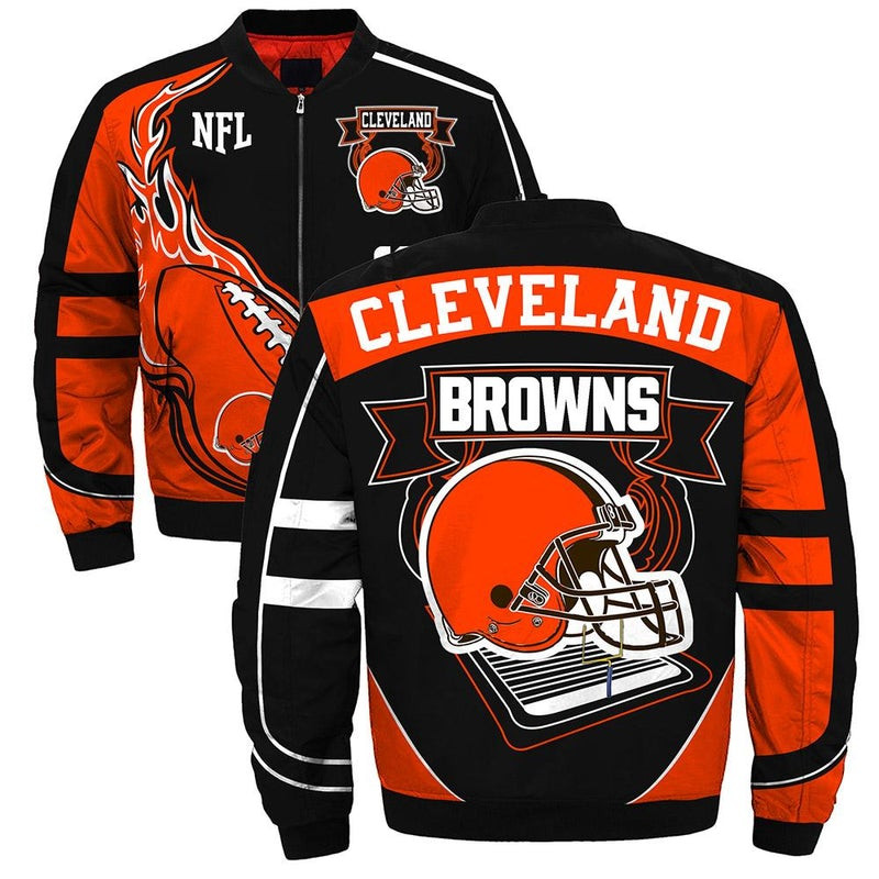 NFL Cleveland Browns Big Logo Bomber Jacket