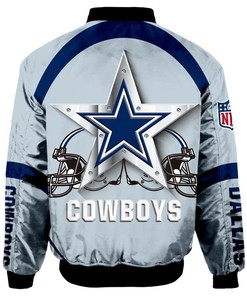NFL Dallas Cowboys Graphic Player Running Bomber Jacket