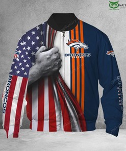 NFL Denver Broncos America Flag Bomber Jacket V2