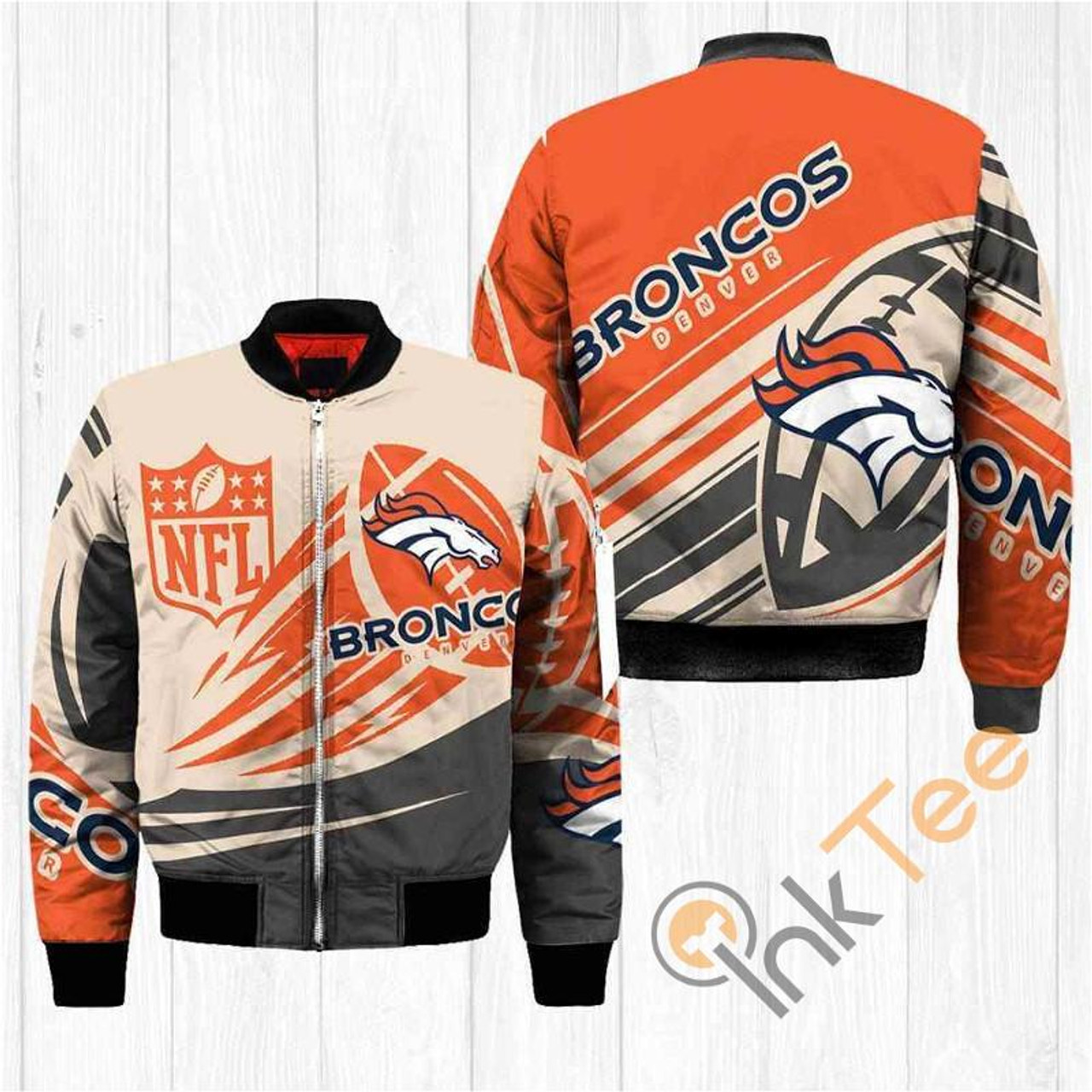 NFL Denver Broncos Orange Bomber Jacket