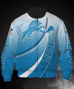 NFL Detroit Lions Honolulu Blue Bomber Jacket