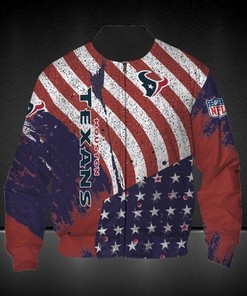 NFL Houston Texans American Flag Bomber Jacket