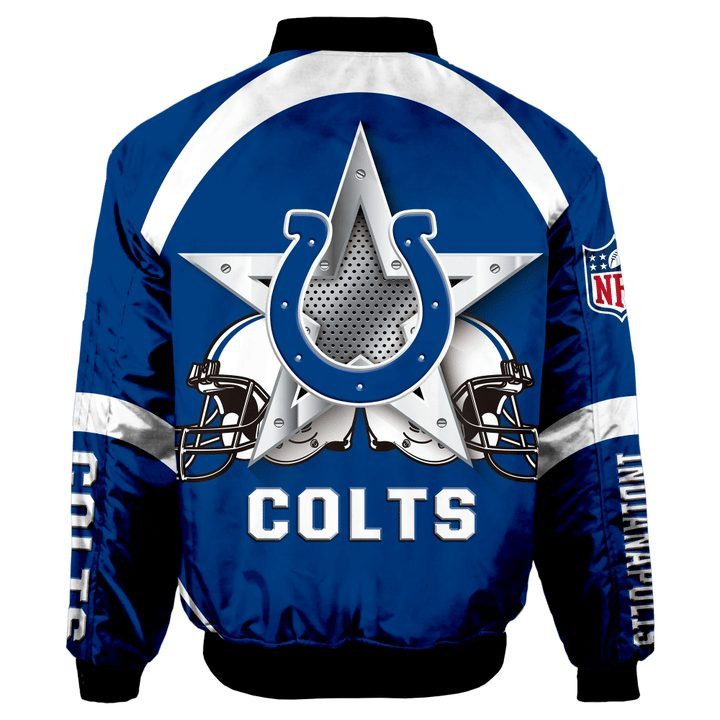 NFL Indianapolis Colts Royal Blue Bomber Jacket
