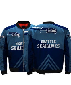 NFL Jacket Men Cheap Seattle Seahawks Bomber Jacket
