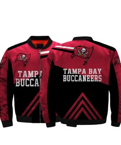 NFL Jacket Men Print 3D Tampa Bay Buccaneers Bomber Jacket
