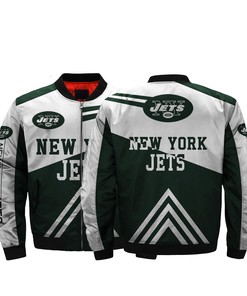 NFL Jackets Men Cheap New York Jets Bomber Jacket