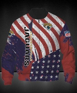 NFL Jacksonville Jaguars America Flag Bomber Jacket