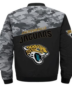 NFL Jacksonville Jaguars Black Camo Bomber Jacket