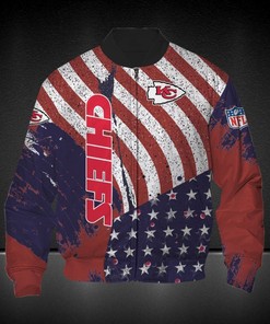NFL Kansas City Chiefs American Flag Bomber Jacket
