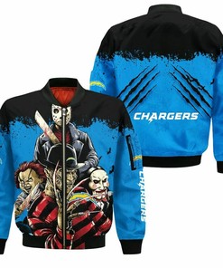 NFL Los Angeles Chargers Halloween Night Bomber Jacket V2