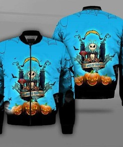 NFL Los Angeles Chargers Jack Skellington Bomber Jacket