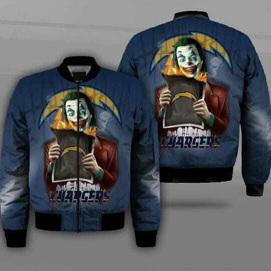 NFL Los Angeles Chargers Joker Navy Blue Bomber Jacket