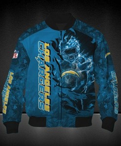 NFL Los Angeles Chargers Powder Blue Bomber Jacket