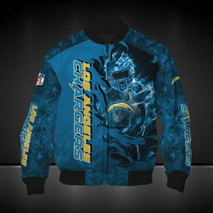 NFL Los Angeles Chargers Powder Blue Bomber Jacket