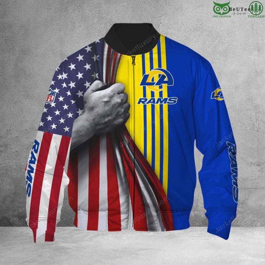 NFL Los Angeles Rams Aloha Pride Summer Bomber Jacket