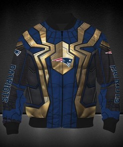 NFL New England Patriots Spider Man Edition Bomber Jacket