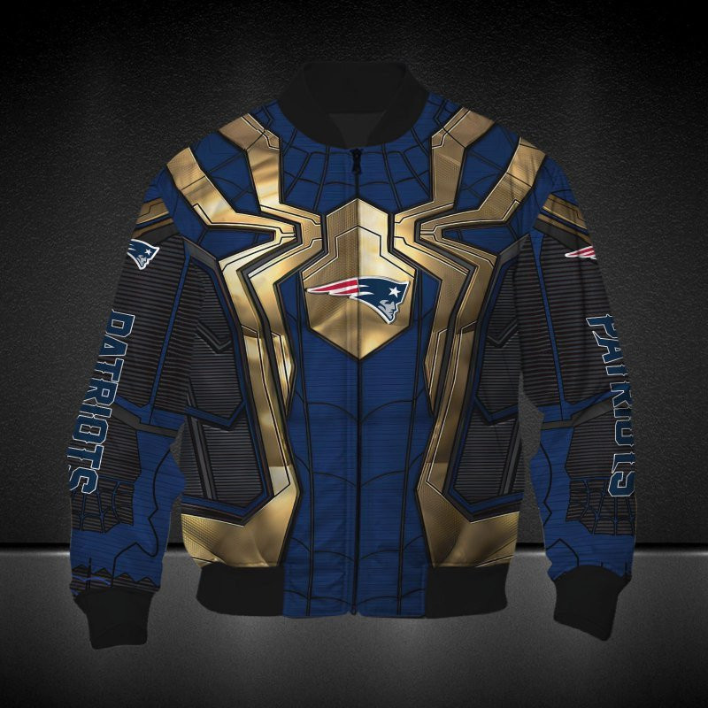 NFL New England Patriots Spider Man Edition Bomber Jacket