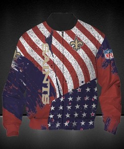 NFL New Orleans Saints American Flag Duty Bomber Jacket