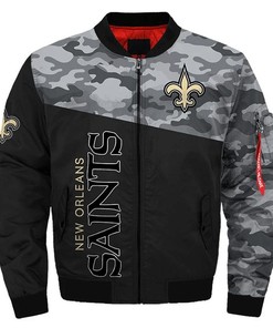 NFL New Orleans Saints Military Style Bomber Jacket