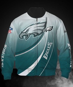 NFL Philadelphia Eagles Light Green Bomber Jacket