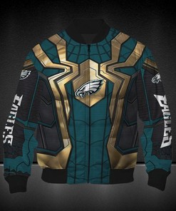 NFL Philadelphia Eagles Spider Man Bomber Jacket