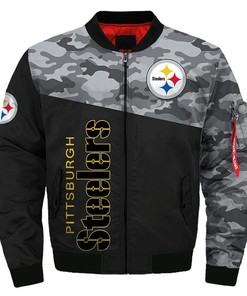 NFL Pittsburgh Steelers Camo Edition Bomber Jacket