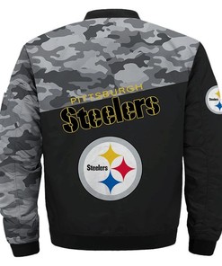 NFL Pittsburgh Steelers Camo Edition Bomber Jacket