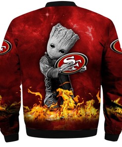 NFL San Francisco 49ers Groot Fire Bomber Jacket